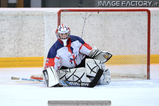 2014-11-15 Aosta-Hockey Milano Rossoblu U14 0836 Davide Fadani
